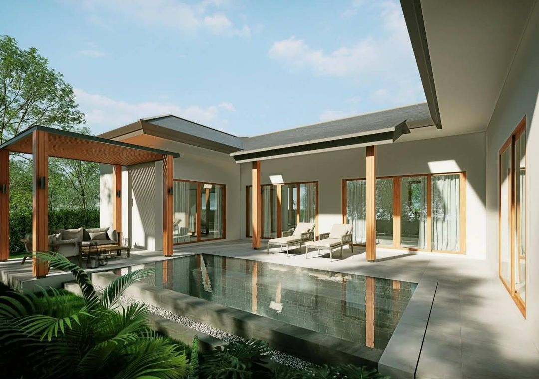 New 2-bedroom Bang Niang designed tropical pool villa