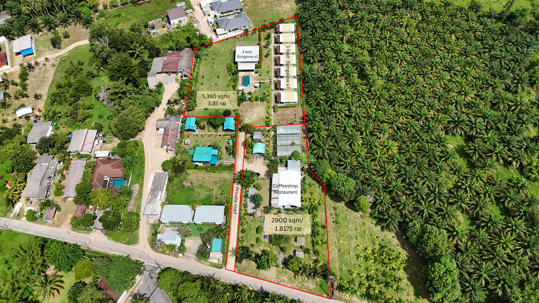 Homestay & Cafe business for takeover in prime touristic location in Khao Lak.